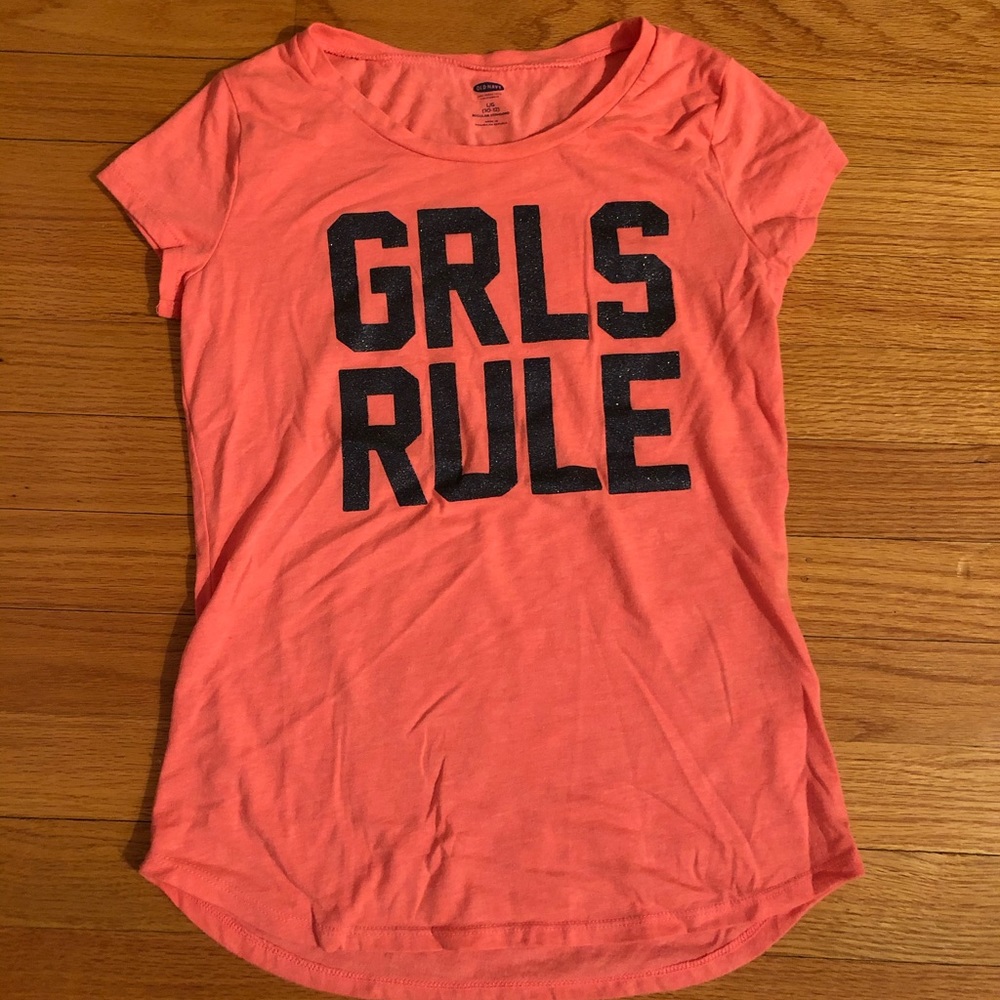 Old Navy Pink Short Sleeve Graphic Tee